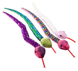 26" Plush Snake with Mermaid 2 Color Reversible Sequin Scales -  Stuffed Sensory Fidget Toy