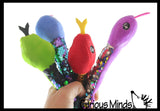 Plush Snake 15" with Mermaid 2 Color Reversible Sequin Scales -  Stuffed Sensory Fidget Toy
