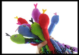 Plush Snake 15" with Mermaid 2 Color Reversible Sequin Scales -  Stuffed Sensory Fidget Toy