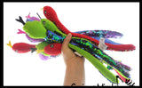Plush Snake 15" with Mermaid 2 Color Reversible Sequin Scales -  Stuffed Sensory Fidget Toy