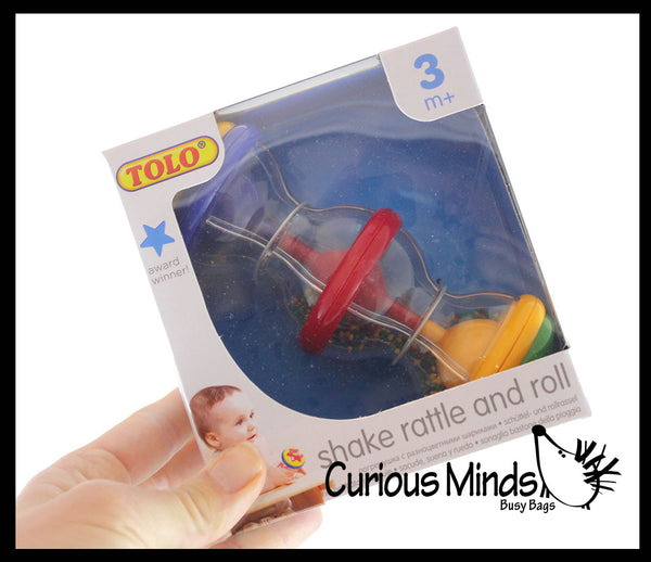 Shake Rattle and Roll Baby Rattle Toy Spin / Shake Infant Curious