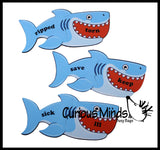 LAST CHANCE - LIMITED STOCK - Shark Synonyms Word Matching Puzzle - Cute Themed Language Arts Teacher Supply