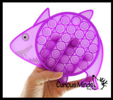 LAST CHANCE - LIMITED STOCK  - SALE - Cute Shark Ocean Animal Theme Bubble Pop Game - Silicone Push Poke Bubble Wrap Fidget Toy - Press Bubbles to Pop the Bubbles Down - Bubble Popper Sensory Stress Toy
