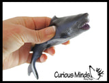 Blue Shark Stretchy and Squeezy Toy - Crunchy Bead Filled - Fidget Stress Ball