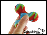 LAST CHANCE - LIMITED STOCK - SALE  -Silicone Tie Dye Fidget Spinner Toy - Spinning Hand Fidget - Anxiety ADHD