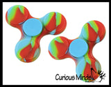 LAST CHANCE - LIMITED STOCK - SALE  -Silicone Tie Dye Fidget Spinner Toy - Spinning Hand Fidget - Anxiety ADHD