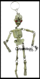 LAST CHANCE - LIMITED STOCK - Moving Skeleton Keychains - Doctor - Anatomy - Halloween Spooky Favor