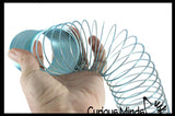 Metal Colored Magic Spring Coil Toy -  Sensory Fidget Toy - Relaxing & Mesmerizing - Stair Walking Fun Classic Toy