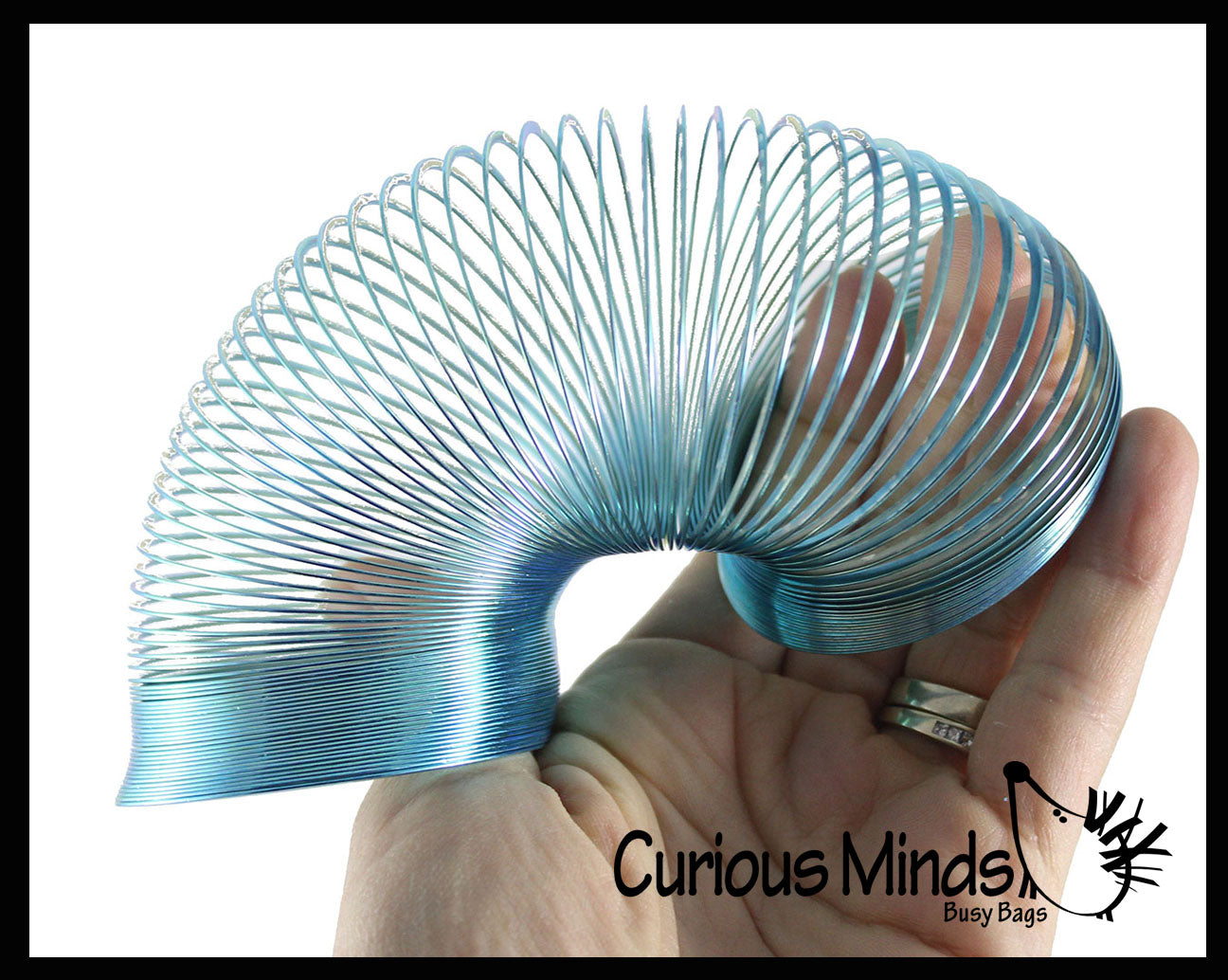Metal Colored Magic Spring Coil Toy -  Sensory Fidget Toy - Relaxing & Mesmerizing - Stair Walking Fun Classic Toy