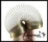 Metal Colored Magic Spring Coil Toy -  Sensory Fidget Toy - Relaxing & Mesmerizing - Stair Walking Fun Classic Toy