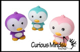 Large 5" Squishy Slow Rise Penguin -  Scented Sensory, Stress, Fidget Toy