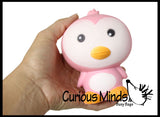Large 5" Squishy Slow Rise Penguin -  Scented Sensory, Stress, Fidget Toy
