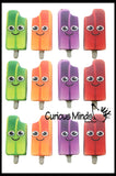 CLEARANCE - SALE - Squishy Slow Rise Popsicle with Face -  Scented Sensory, Stress, Fidget Toy