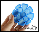 BULK - WHOLESALE - SALE - Mini 3" Geometric Shapes Bubble Pop Fidget Toy - Silicone Push Poke Bubble Wrap Fidget Toy - Press Bubbles to Pop the Bubbles Down - Bubble Popper Sensory Stress Toy