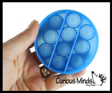 BULK - WHOLESALE - SALE - Mini 3" Geometric Shapes Bubble Pop Fidget Toy - Silicone Push Poke Bubble Wrap Fidget Toy - Press Bubbles to Pop the Bubbles Down - Bubble Popper Sensory Stress Toy