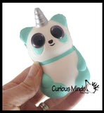 BULK - WHOLESALE - SALE -  Small Mystical Animal with Horn and Wings Slow Rise Squishies Slow Rise Foam - Scented Sensory, Stress, Fidget Toy - Penguin, Unicorn, Corgi Dog, Sloth, Koala, Panda