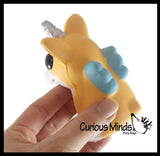 BULK - WHOLESALE - SALE -  Small Mystical Animal with Horn and Wings Slow Rise Squishies Slow Rise Foam - Scented Sensory, Stress, Fidget Toy - Penguin, Unicorn, Corgi Dog, Sloth, Koala, Panda