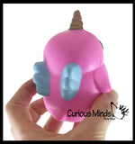 BULK - WHOLESALE - SALE -  Small Mystical Animal with Horn and Wings Slow Rise Squishies Slow Rise Foam - Scented Sensory, Stress, Fidget Toy - Penguin, Unicorn, Corgi Dog, Sloth, Koala, Panda