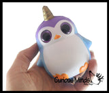 BULK - WHOLESALE - SALE -  Small Mystical Animal with Horn and Wings Slow Rise Squishies Slow Rise Foam - Scented Sensory, Stress, Fidget Toy - Penguin, Unicorn, Corgi Dog, Sloth, Koala, Panda