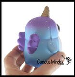 BULK - WHOLESALE - SALE -  Small Mystical Animal with Horn and Wings Slow Rise Squishies Slow Rise Foam - Scented Sensory, Stress, Fidget Toy - Penguin, Unicorn, Corgi Dog, Sloth, Koala, Panda