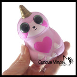 BULK - WHOLESALE - SALE -  Small Mystical Animal with Horn and Wings Slow Rise Squishies Slow Rise Foam - Scented Sensory, Stress, Fidget Toy - Penguin, Unicorn, Corgi Dog, Sloth, Koala, Panda