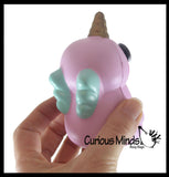 BULK - WHOLESALE - SALE -  Small Mystical Animal with Horn and Wings Slow Rise Squishies Slow Rise Foam - Scented Sensory, Stress, Fidget Toy - Penguin, Unicorn, Corgi Dog, Sloth, Koala, Panda