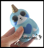 BULK - WHOLESALE - SALE -  Small Mystical Animal with Horn and Wings Slow Rise Squishies Slow Rise Foam - Scented Sensory, Stress, Fidget Toy - Penguin, Unicorn, Corgi Dog, Sloth, Koala, Panda