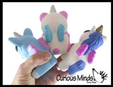BULK - WHOLESALE - SALE -  Small Mystical Animal with Horn and Wings Slow Rise Squishies Slow Rise Foam - Scented Sensory, Stress, Fidget Toy - Penguin, Unicorn, Corgi Dog, Sloth, Koala, Panda