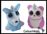 BULK - WHOLESALE - SALE -  Small Mystical Animal with Horn and Wings Slow Rise Squishies Slow Rise Foam - Scented Sensory, Stress, Fidget Toy - Penguin, Unicorn, Corgi Dog, Sloth, Koala, Panda