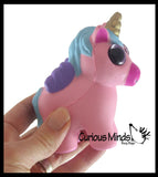 BULK - WHOLESALE - SALE -  Small Mystical Animal with Horn and Wings Slow Rise Squishies Slow Rise Foam - Scented Sensory, Stress, Fidget Toy - Penguin, Unicorn, Corgi Dog, Sloth, Koala, Panda