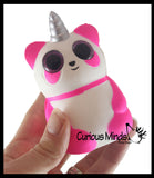 BULK - WHOLESALE - SALE -  Small Mystical Animal with Horn and Wings Slow Rise Squishies Slow Rise Foam - Scented Sensory, Stress, Fidget Toy - Penguin, Unicorn, Corgi Dog, Sloth, Koala, Panda