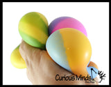 BULK - WHOLESALE - SALE -  1.75" Striped Doh Filled Stress Ball - Glob Balls - Squishy Gooey Shape-able Squish Sensory Squeeze Balls