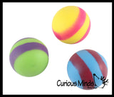 BULK - WHOLESALE - SALE -  1.75" Striped Doh Filled Stress Ball - Glob Balls - Squishy Gooey Shape-able Squish Sensory Squeeze Balls