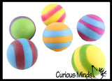 BULK - WHOLESALE - SALE -  1.75" Striped Doh Filled Stress Ball - Glob Balls - Squishy Gooey Shape-able Squish Sensory Squeeze Balls