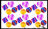 BULK - WHOLESALE - SALE -  Small Tie Dye 3" Geometric Shapes Bubble Pop Fidget Toy - Silicone Push Poke Bubble Wrap Fidget Toy - Press Bubbles to Pop the Bubbles Down - Bubble Popper Sensory Stress Toy