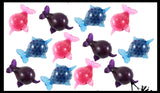 Colored Narwhal Water Bead Filled Squeeze Stress Ball  -  Sensory, Stress, Fidget Toy