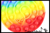 LAST CHANCE - LIMITED STOCK - Rainbow Coiled Snake Animal Theme Bubble Pop Game - Silicone Push Poke Bubble Wrap Fidget Toy - Press Bubbles to Pop - Bubble Popper Sensory Stress Toy