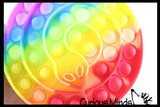LAST CHANCE - LIMITED STOCK - Rainbow Coiled Snake Animal Theme Bubble Pop Game - Silicone Push Poke Bubble Wrap Fidget Toy - Press Bubbles to Pop - Bubble Popper Sensory Stress Toy