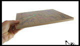 Wooden Snakes and Ladders Game - Classic Children's Board Game - Educational Counting Game - Easy Kids Game