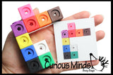 Jumbo Snap Block Patterns Busy Bag - Fine Motor and Pattern Matching Children's Toy