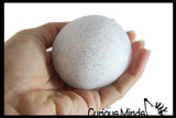 Nee-Doh Snow Ball Soft Doh Filled Crunchy Stretch Ball - Sounds Like Walking in Snow -  Relaxing Sensory Fidget Stress Toy Snowball