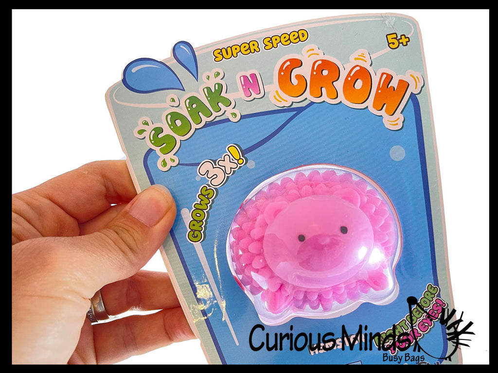 LAST CHANCE - LIMITED STOCK - Grow a Stress Ball Animal - Soak in Water to Expand - Glob Balls - Squishy Gooey Squish Sensory Squeeze Balls