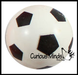 LAST CHANCE - LIMITED STOCK  - Soccer Bouncy Super Balls - Sports Team Athletic Youth Players - Cute Party Favors or Classroom Rewards
