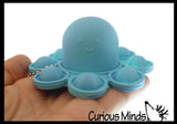 LAST CHANCE - LIMITED STOCK  - SALE - Octopus Bubble Pop Flip Fidget Toy - Silicone Push Poke Bubble Wrap Fidget Toy - Press Bubbles to Pop the Bubbles Down Then Flip it over and Do it Again - Bubble Popper Sensory Stress Toy