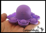 LAST CHANCE - LIMITED STOCK  - SALE - Octopus Bubble Pop Flip Fidget Toy - Silicone Push Poke Bubble Wrap Fidget Toy - Press Bubbles to Pop the Bubbles Down Then Flip it over and Do it Again - Bubble Popper Sensory Stress Toy