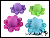 LAST CHANCE - LIMITED STOCK  - SALE - Octopus Bubble Pop Flip Fidget Toy - Silicone Push Poke Bubble Wrap Fidget Toy - Press Bubbles to Pop the Bubbles Down Then Flip it over and Do it Again - Bubble Popper Sensory Stress Toy