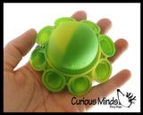 LAST CHANCE - LIMITED STOCK  - SALE - Octopus Bubble Pop Flip Fidget Toy - Silicone Push Poke Bubble Wrap Fidget Toy - Press Bubbles to Pop the Bubbles Down Then Flip it over and Do it Again - Bubble Popper Sensory Stress Toy
