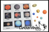 Solar System Match - Space and Planets Matching to Cards - Learning Toy