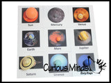 Solar System Match - Space and Planets Matching to Cards - Learning Toy