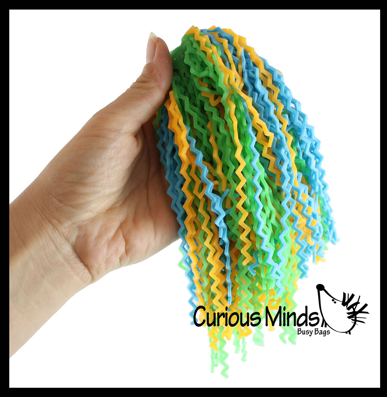 LAST CHANCE - LIMITED STOCK - Zig Zag Spaghetti Sensory Ball - Fidget Toy - Ramen Noodle